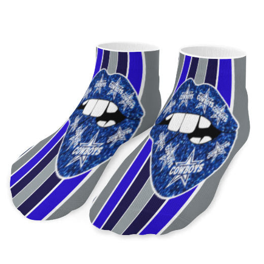 Cowboys Lips Inspired Socks