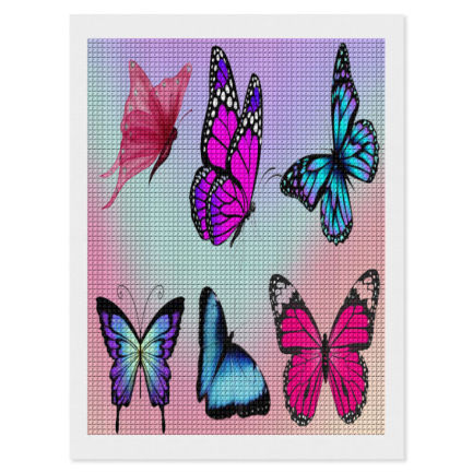 Butterflying Square Diamond Painting Canvas
