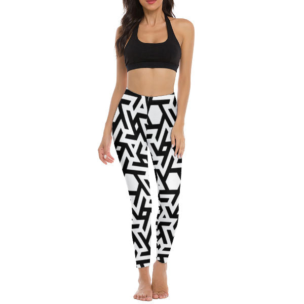 Spinners (Black and White) Yoga Pants