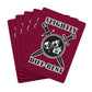 Slightly Diff-Rent Burgundy Poker Playing Cards Set