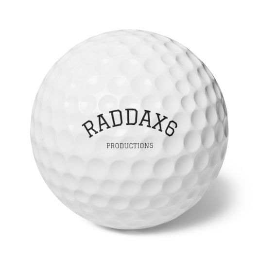 Slightly Diff-rent Raddax6 Production Golf Balls (Set of 6)