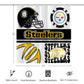 Steelers Inspired Shower Curtain 72"x72"