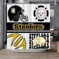 Steelers Inspired Shower Curtain 72"x72"