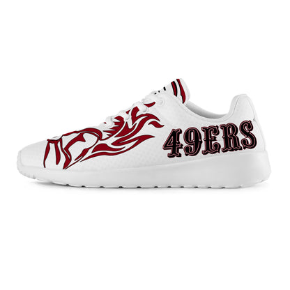 49ers Inspired Men's Athletic Shoes