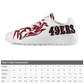 49ers Inspired Men's Athletic Shoes