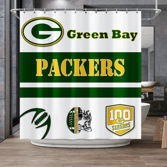 Packers Inspired Shower Curtain 72"x72"