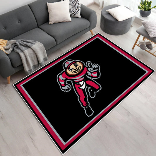 Ohio State Inspired Area Rug 5' x 3.2'