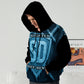 Slightly Diff-rent Blue Glacier Hoodie (Black)