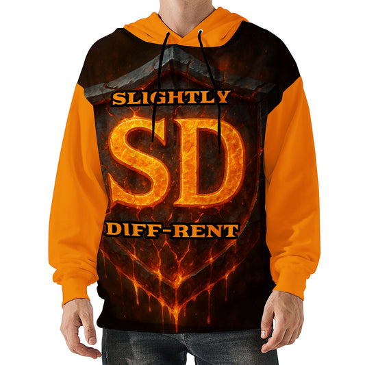 Slightly Diff-rent Earthquake Shield Hoodie (Orange)