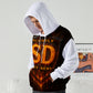 Slightly Diff-rent Earthquake Shield Hoodie (White)