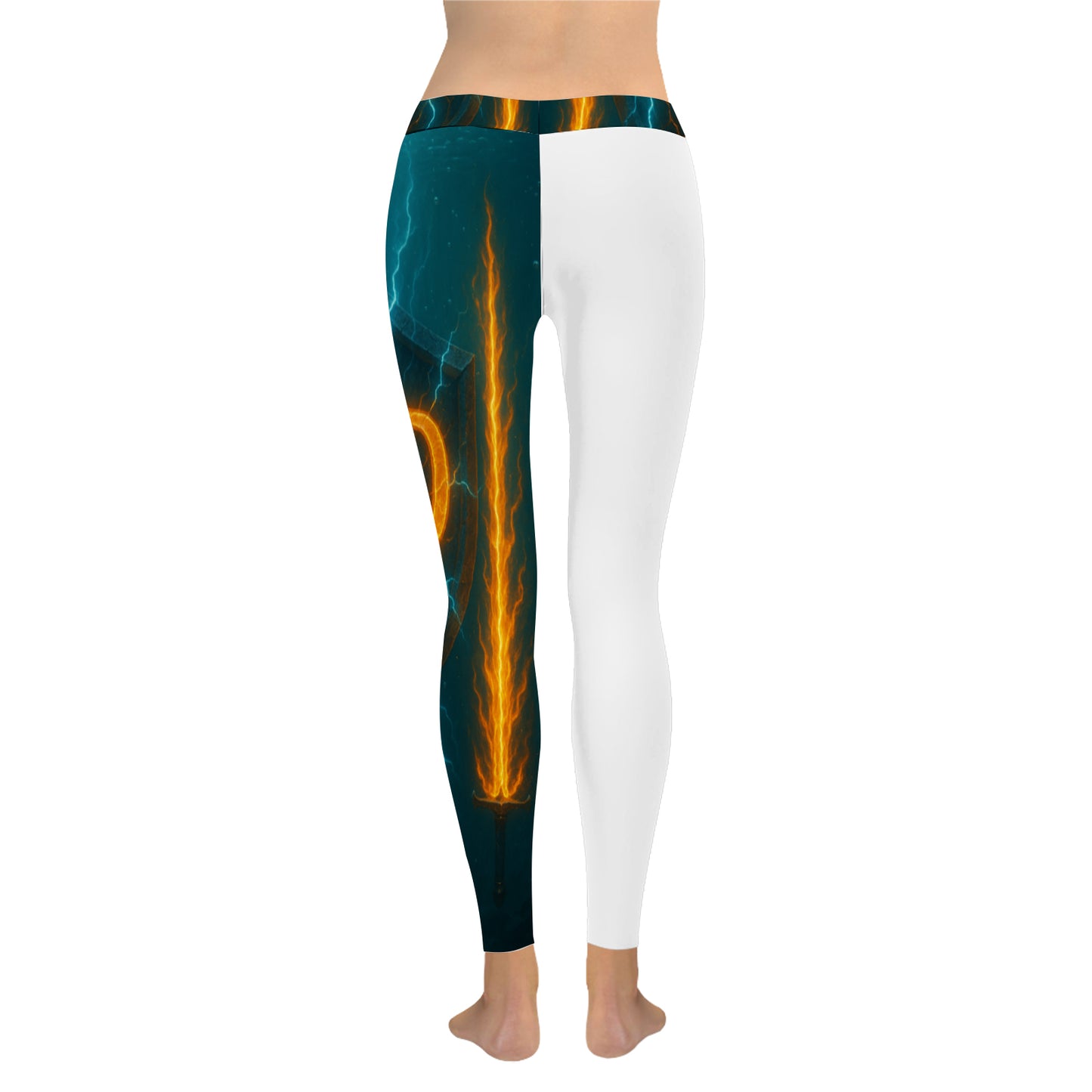 Slightly Diff-rent Lightning Shield Leggings (white)