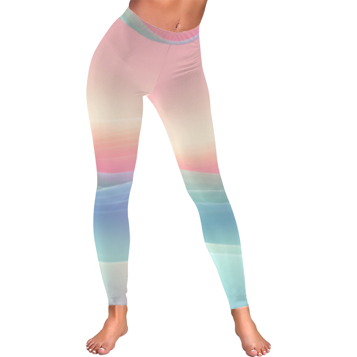 Slightly Diff-rent Leggings (pastel tie-dye)