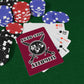 Slightly Diff-Rent Burgundy Poker Playing Cards Set