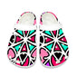 Pink and Purple Swizzle Crocs Shoes