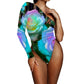 Floral Illusion Shoulder Bodysuit