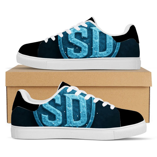 Slightly Diff-rent Blue Glacier Casual Sneakers (Black)