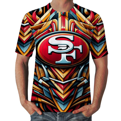 49ers Inspired Colorful 3D T-Shirt