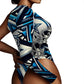 Cowboys Inspired Spectacular Shoulder Bodysuit