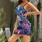 Cowboys Inspired Colorful Hip Dress