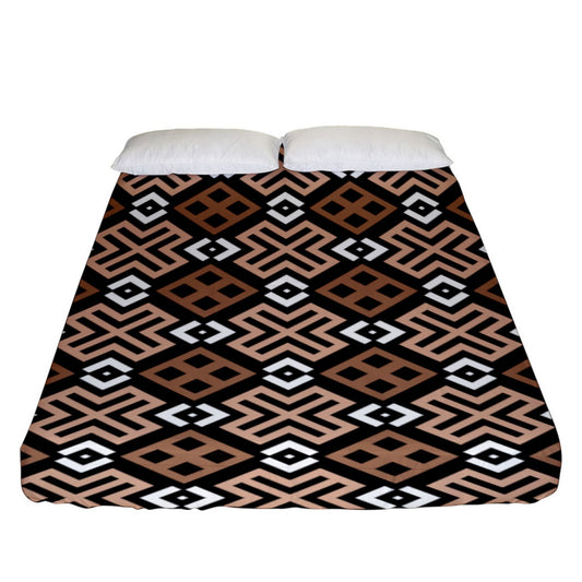 Mocha Loca Fitted Sheet (King Size)