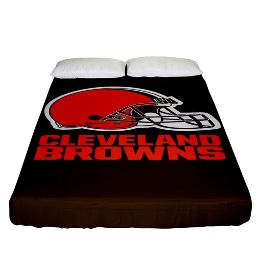 Browns Helmet Inspired Fitted Sheet (King Size)
