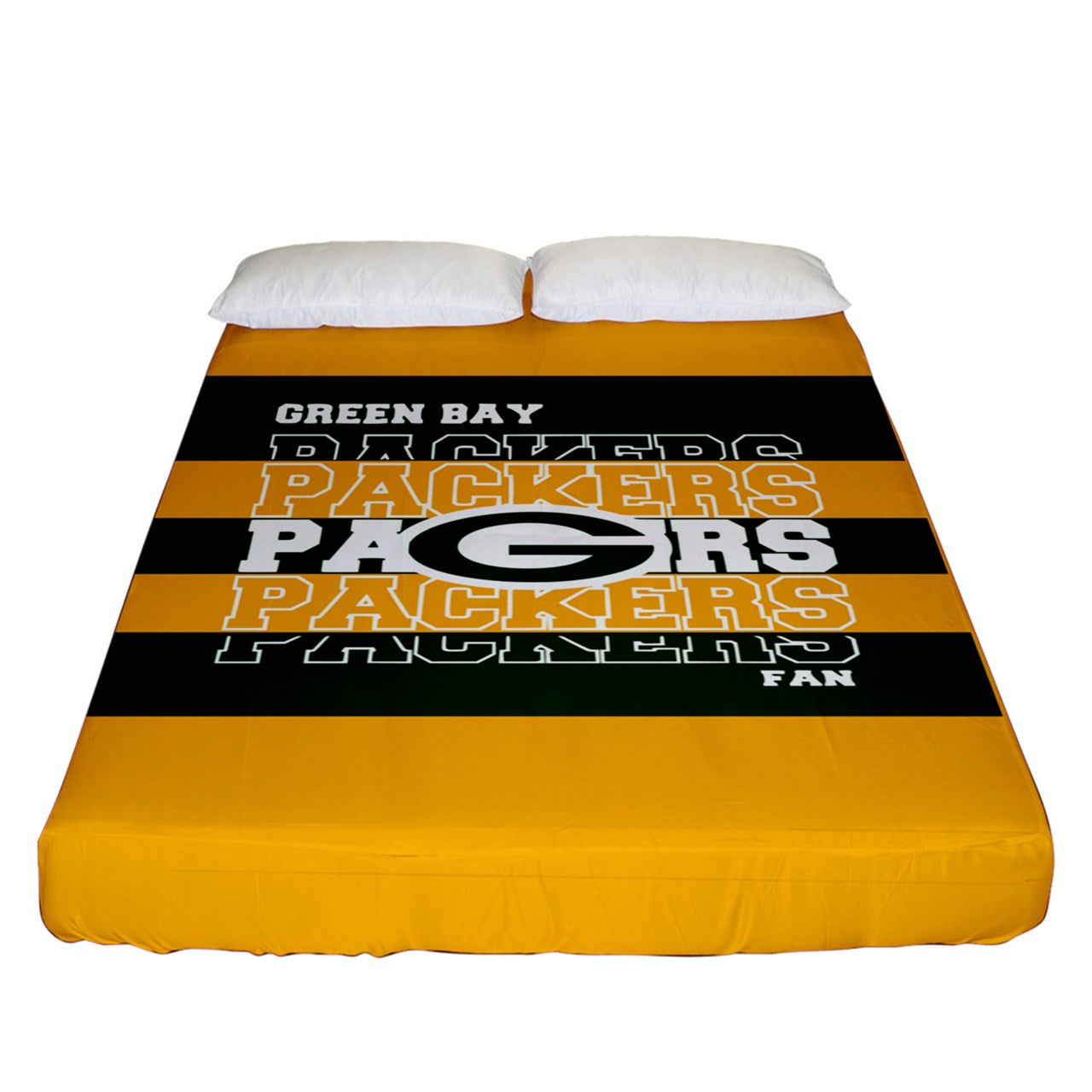 Packers Fan Inspired Fitted Sheet (King Size)