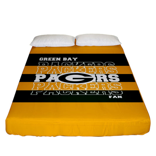Packers Fan Inspired Fitted Sheet (King Size)