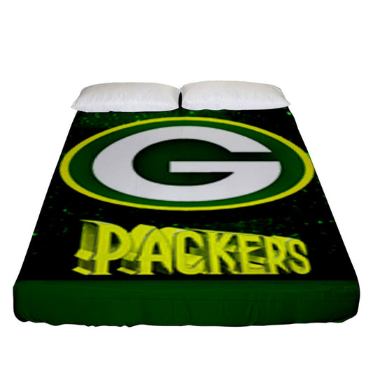 Packers Inspired Fitted Sheet (King Size)