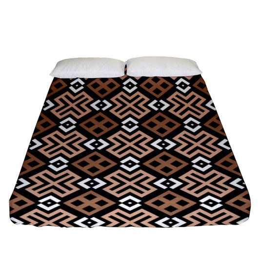 Mocha Loca Fitted Sheet (Queen Size)