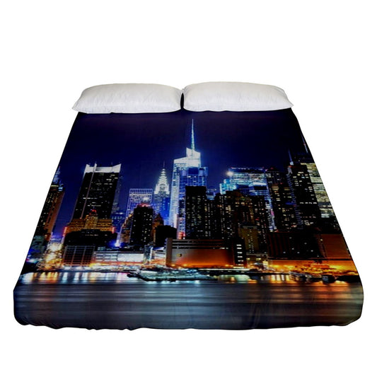 City Lights Fitted Sheet (Queen Size)
