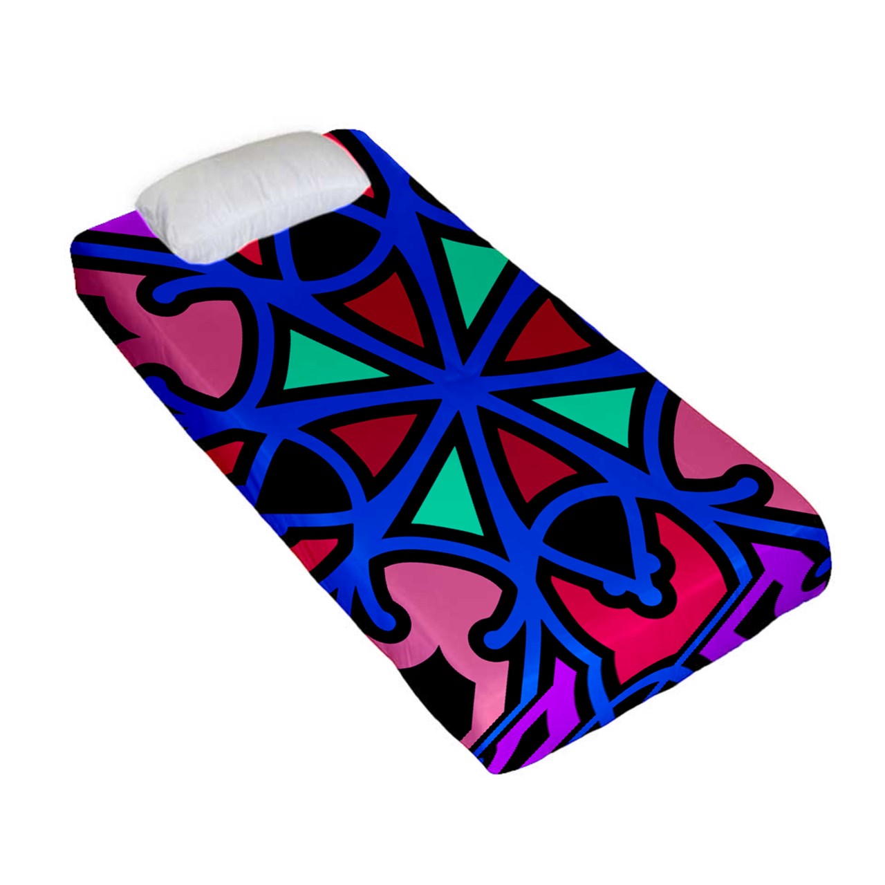 Cotton Candy Swizzle Fitted Sheet (Twin Size)
