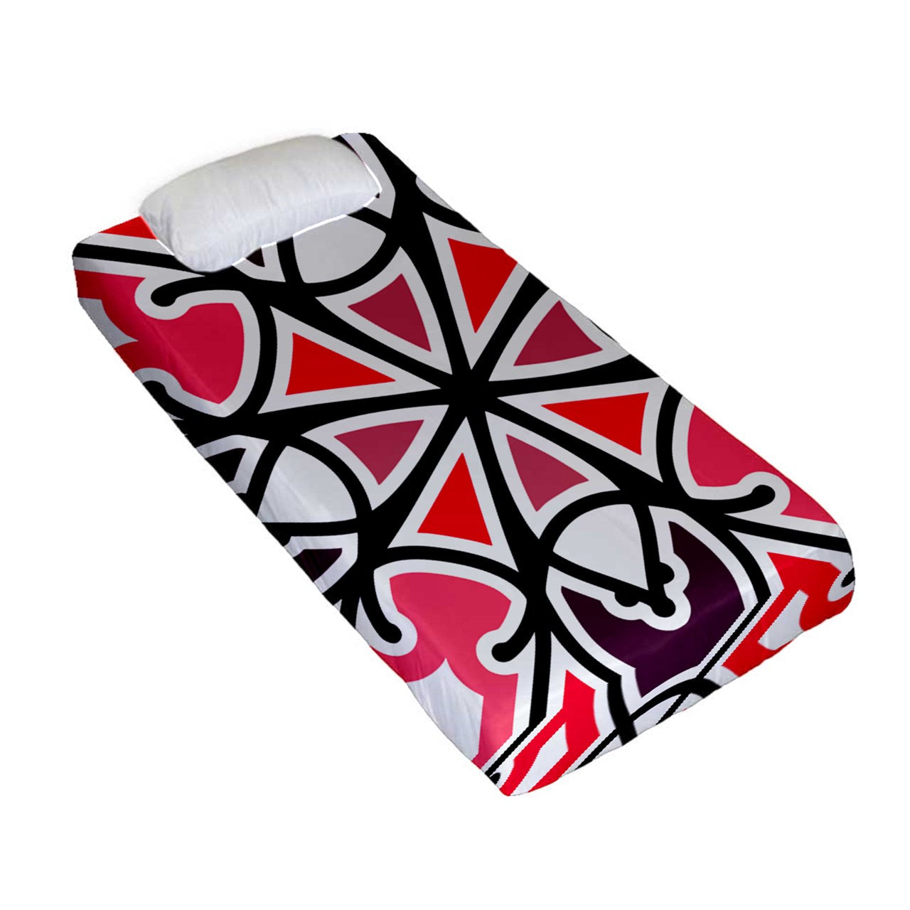 Pizza Swizzle Fitted Sheet (Twin Size)