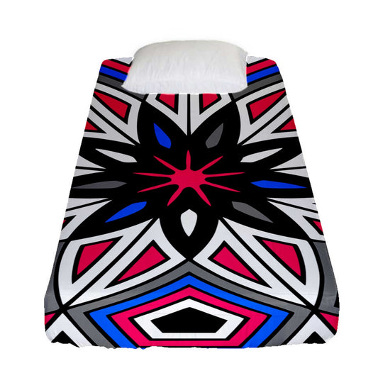 Pink Spider Fitted Sheet (Twin Size)