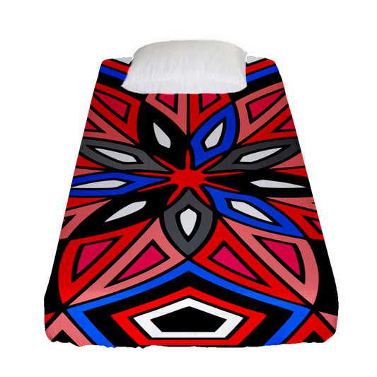 Red Spider Fitted Sheet (Twin Size)