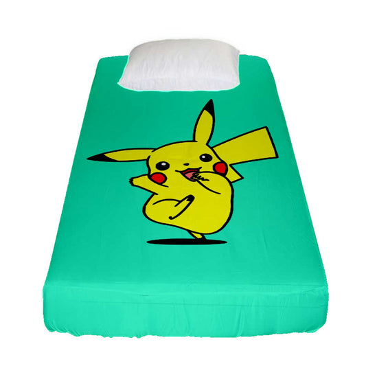 Pikachu Inspired Fitted Sheet (Twin Size)