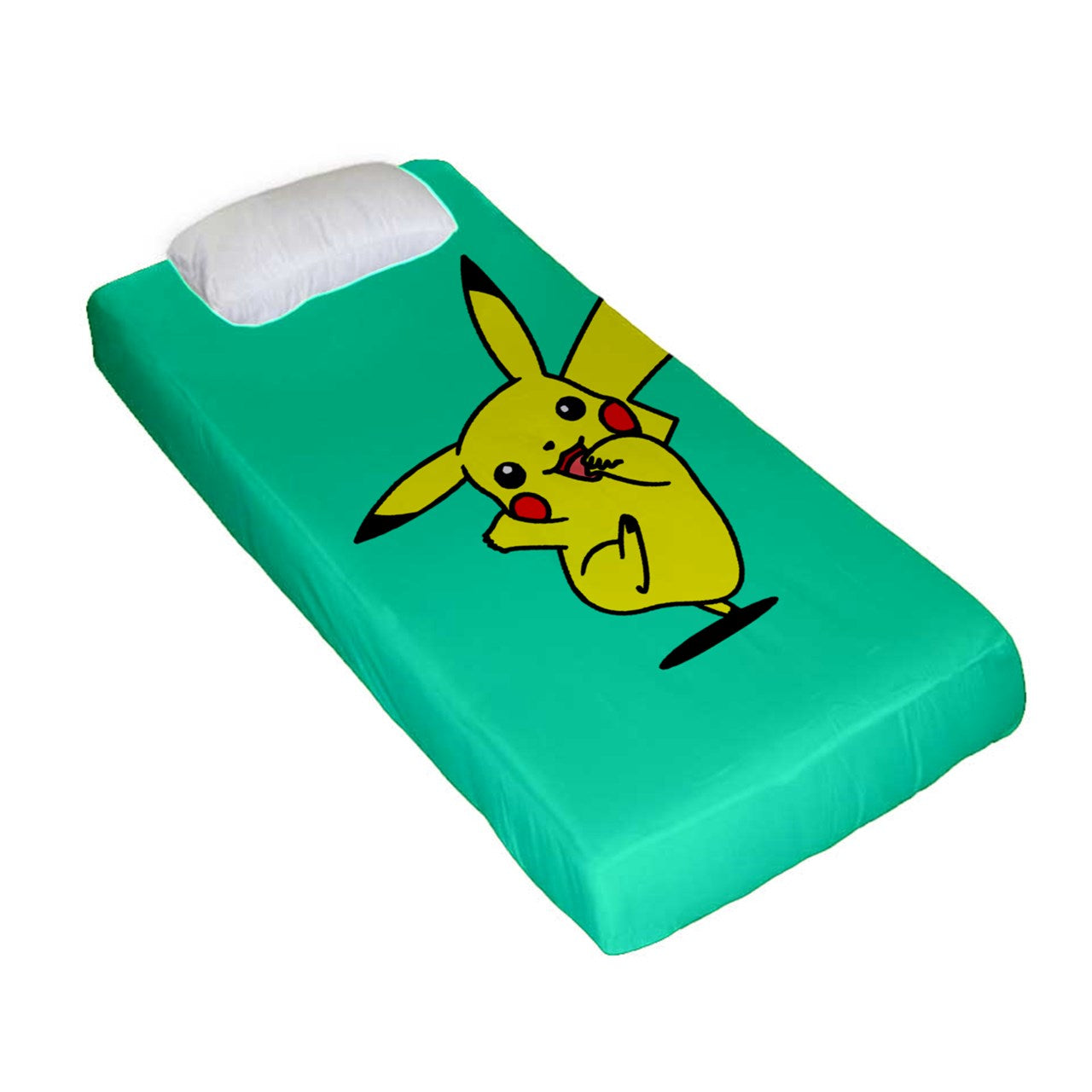 Pikachu Inspired Fitted Sheet (Twin Size)