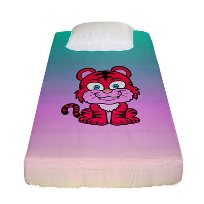 Pink Tiger Fitted Sheet (Twin Size)