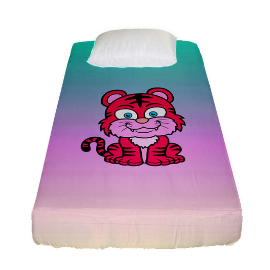 Pink Tiger Fitted Sheet (Twin Size)