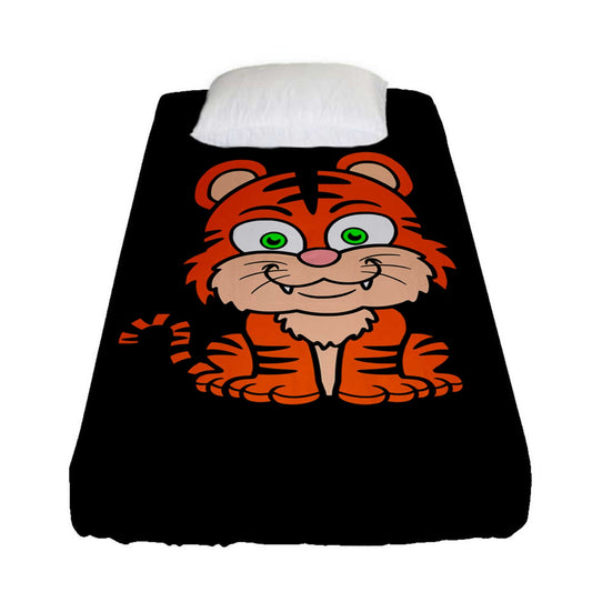 Tiger Fitted Sheet (Twin Size)