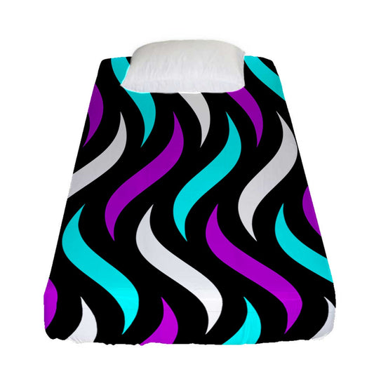Vibrant Splash 2 Fitted Sheet (Twin Size)