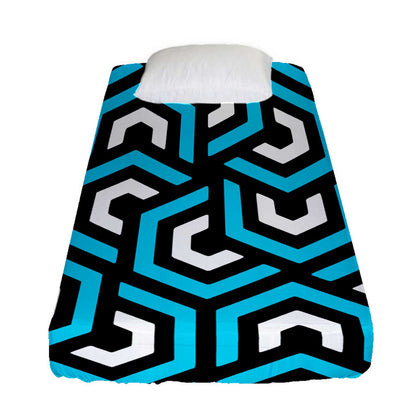 Amazing Turquoise Fitted Sheet (Twin Size)
