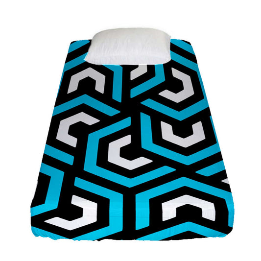 Amazing Turquoise Fitted Sheet (Twin Size)
