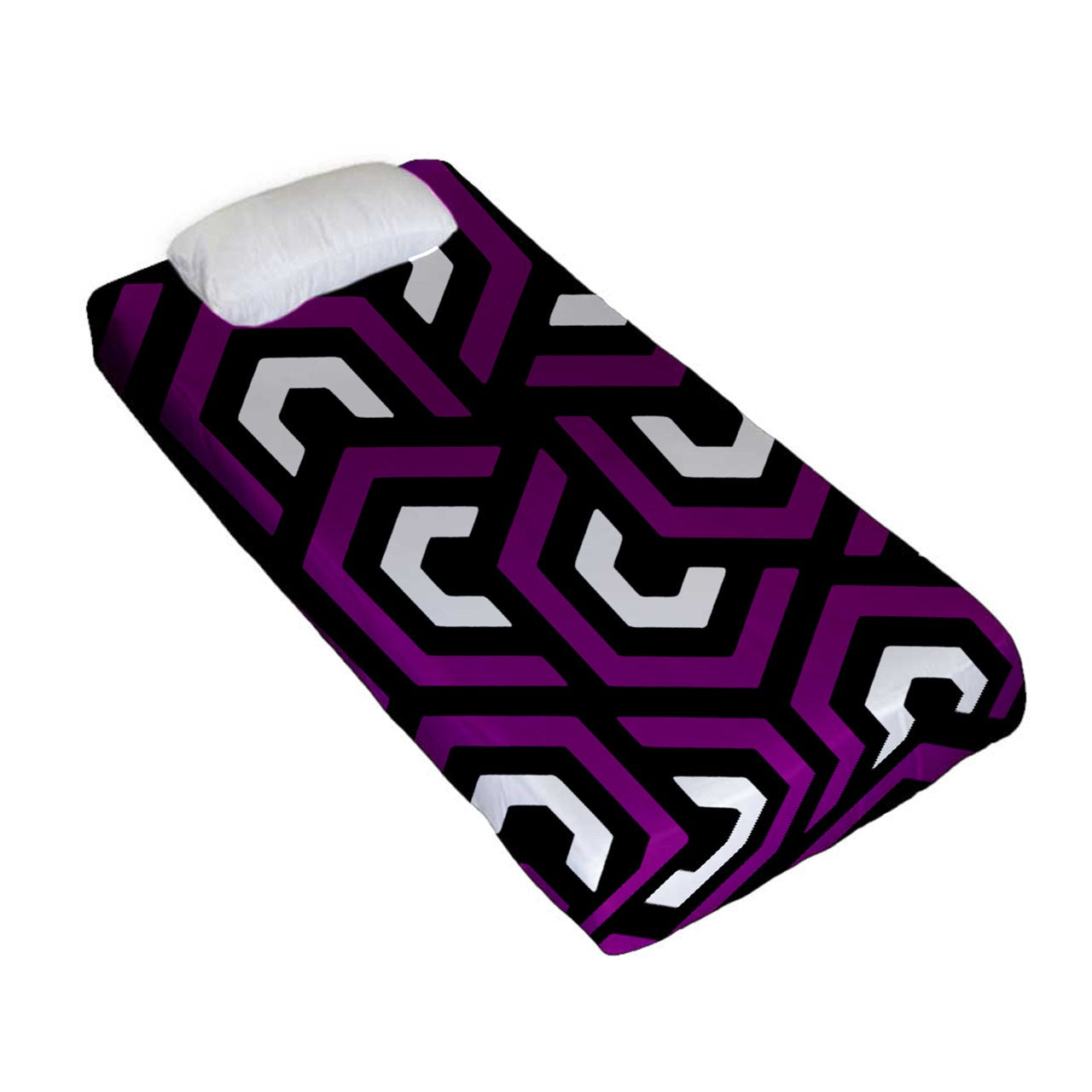 Amazing Purple Fitted Sheet (Twin Size)