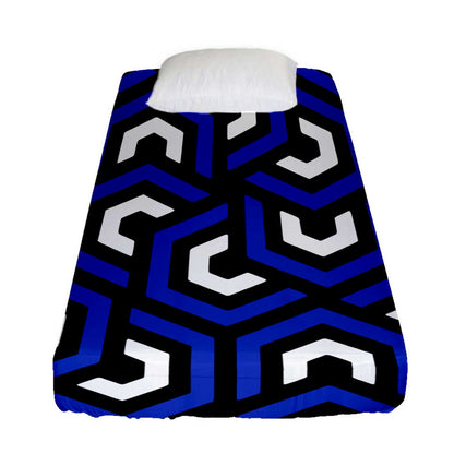 Amazing Blue Fitted Sheet (Twin Size)