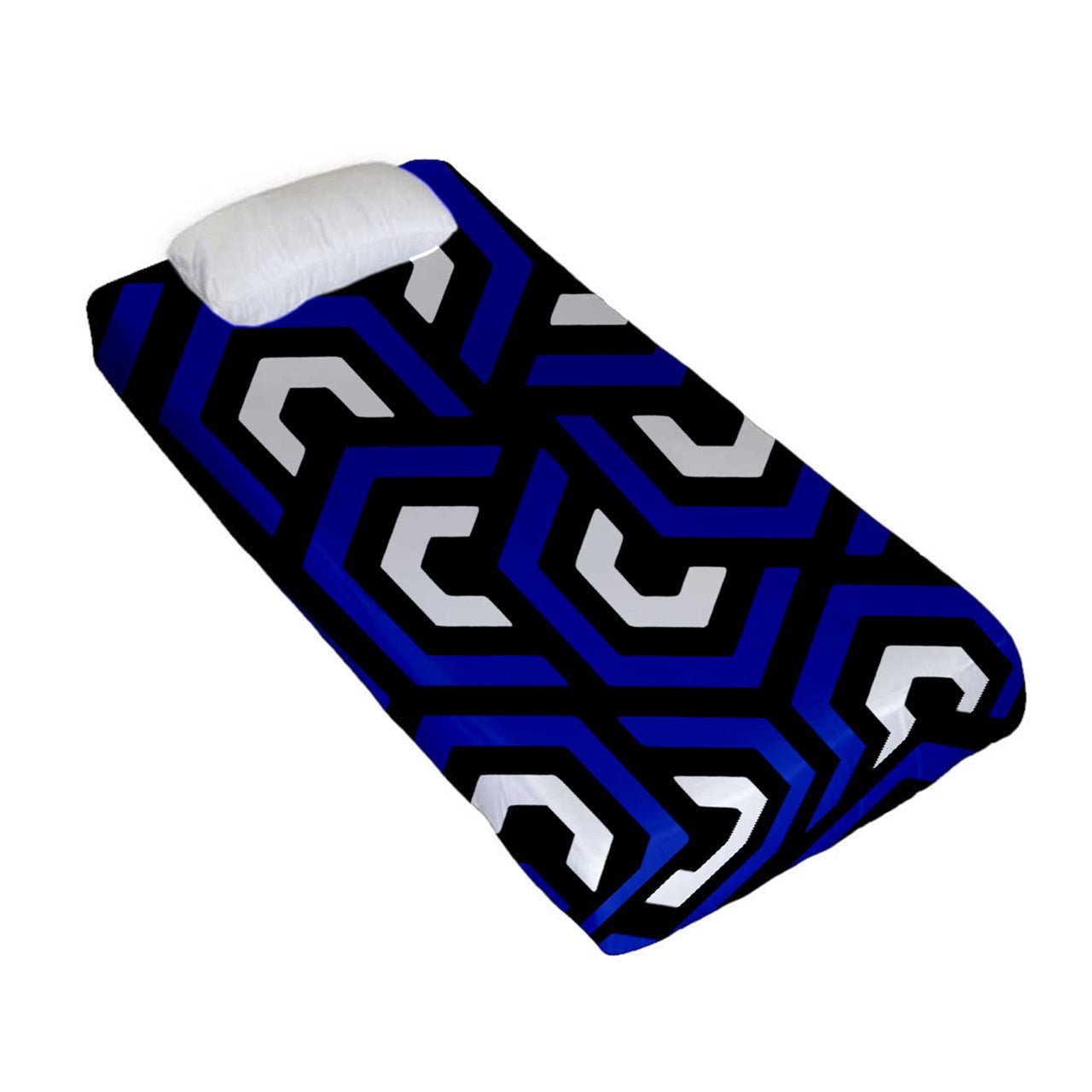 Amazing Blue Fitted Sheet (Twin Size)