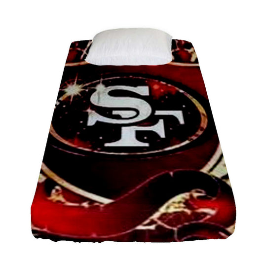 49ers Inspired Fitted Sheet (Twin Size)