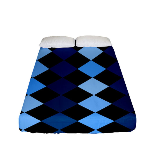 Blue Frenzy Fitted Sheet (Full/ Double Size)