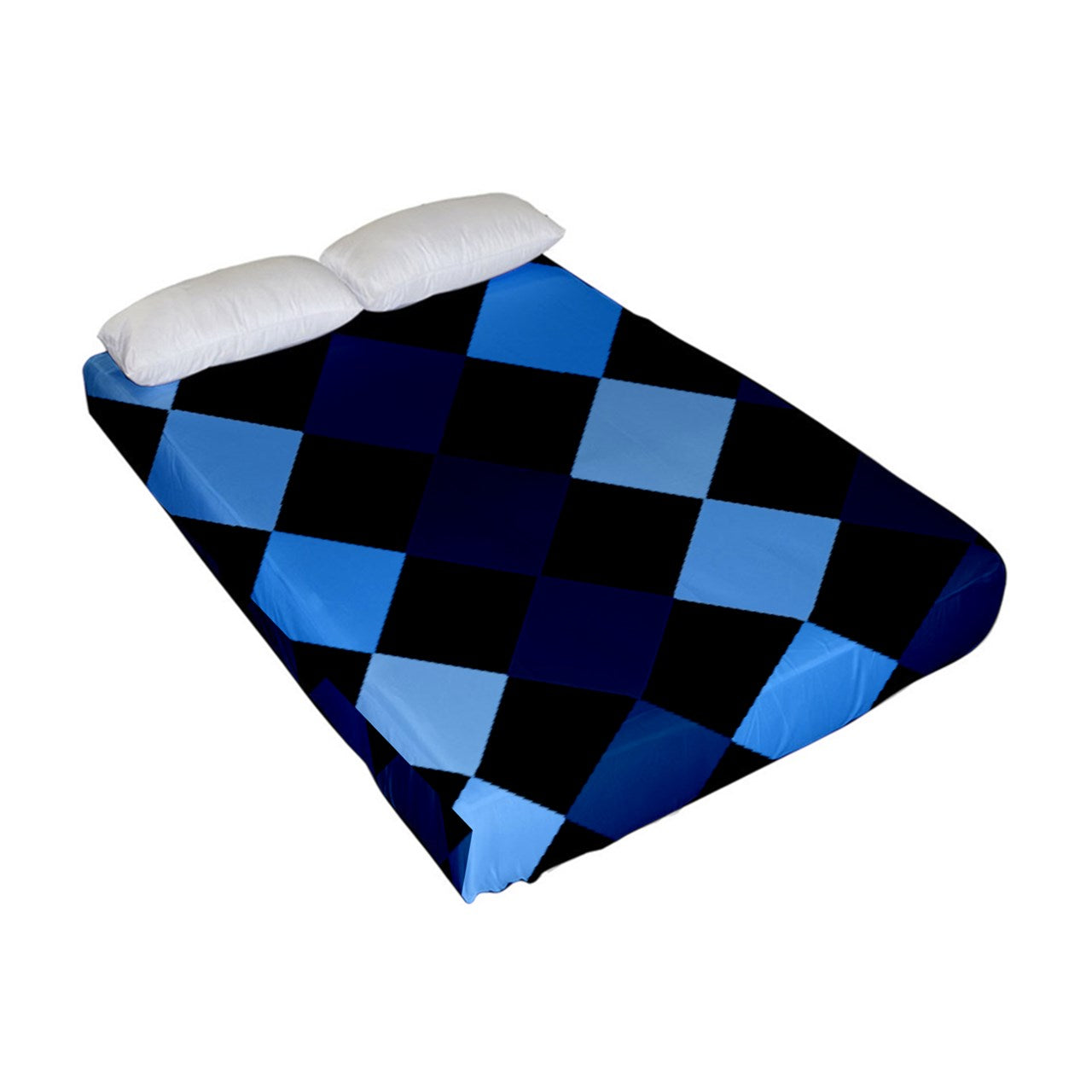 Blue Frenzy Fitted Sheet (Full/ Double Size)