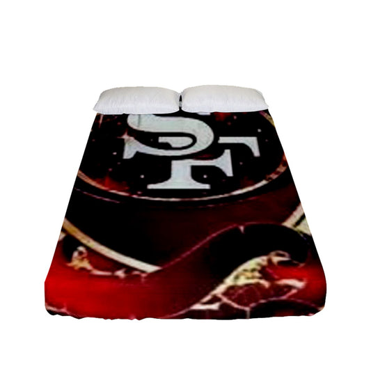 49ers Inspired Fitted Sheet (Full/ Double Size)