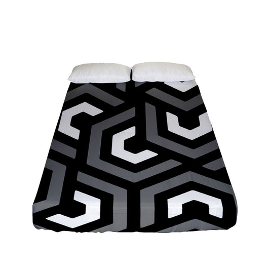 Amazing Grey Fitted Sheet (Full/ Double Size)